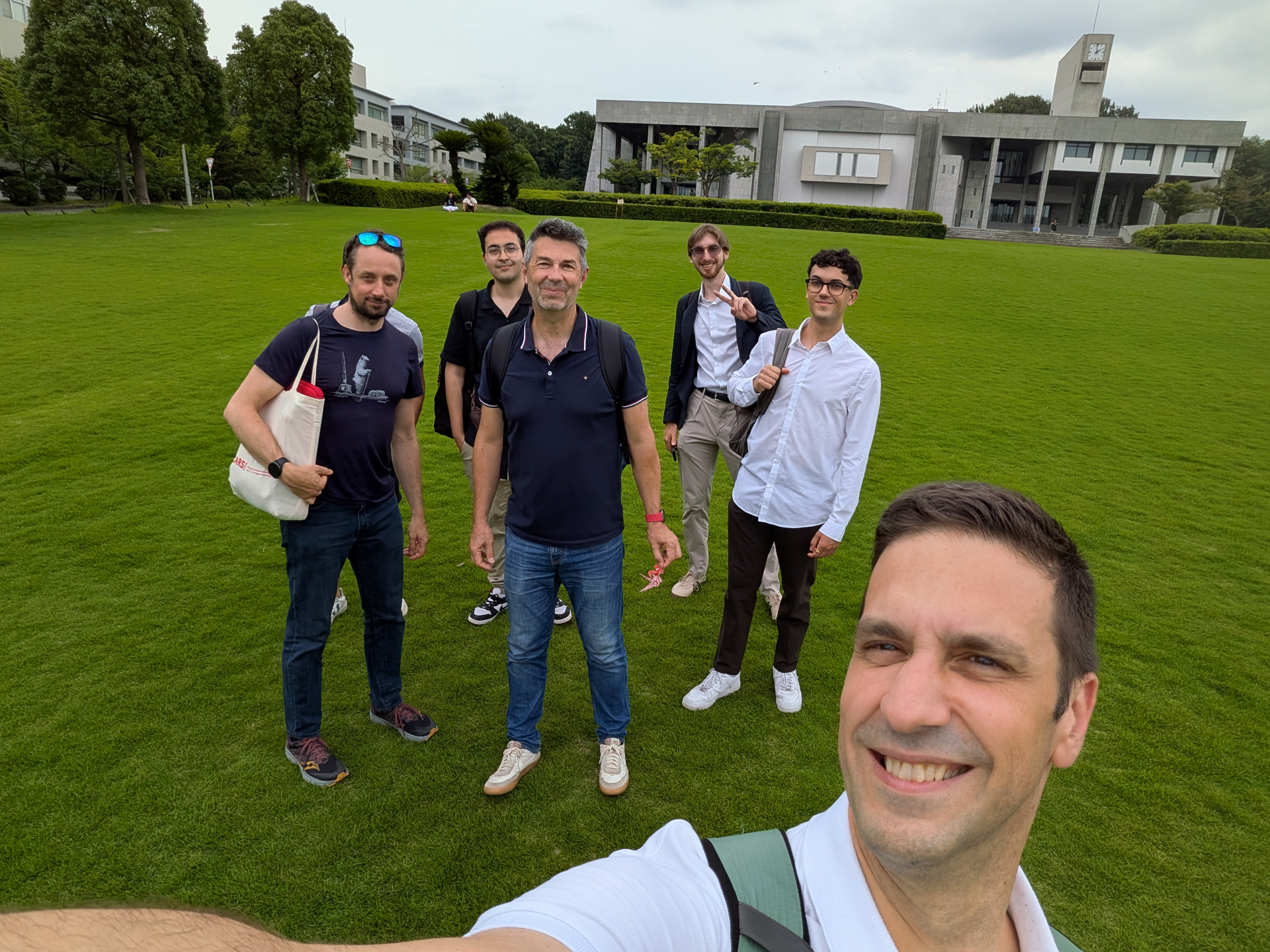 Juan Verde with the IHU Strasbourg and Inria MIMESIS team at Nagoya University, IPCAI 2026